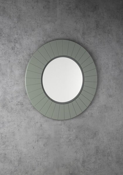 Sapho Sapho, LUMIRO STRIP kulaté zrcadlo s LED osvětlením v rámu, průměr 90cm, verde, LR950-4444S