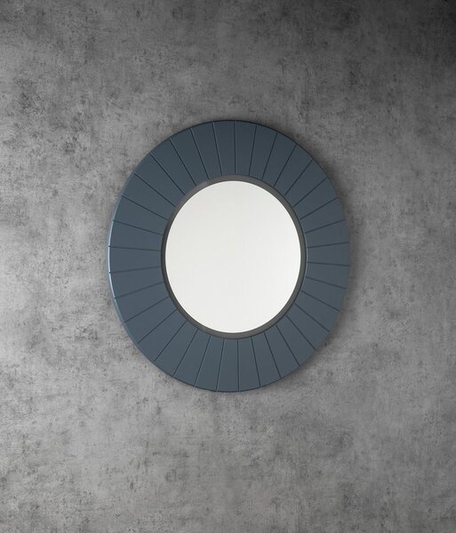 Sapho Sapho, LUMIRO STRIP kulaté zrcadlo s LED osvětlením v rámu, průměr 75cm, sína, LR750-4242S