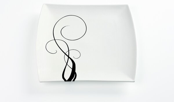 Čtvercový mělký talíř Breeze 30 x 30 cm - Maxwell Williams (Breeze porcelánový čtvercový mělký talíř - Maxwell Williams)