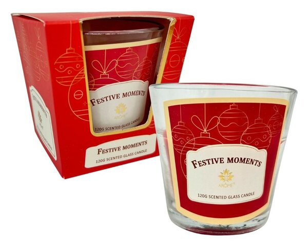 Arome Svíčka ve skle, Festive Moments, 120 g