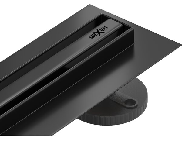 Mexen Flat 360° Slim sprchový žlab 50 cm, černá matná, 1741050