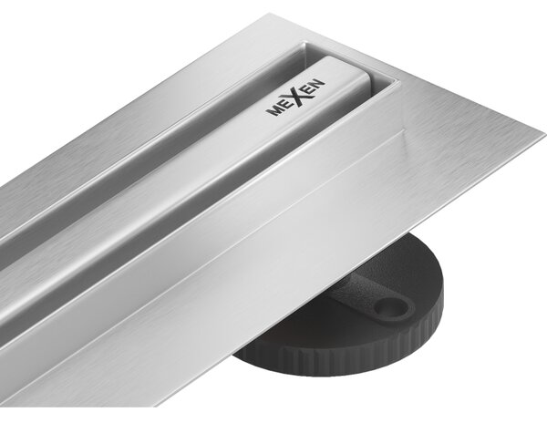 Mexen Flat 360° Slim sprchový žlab 50 cm, broušená ocel, 1041050