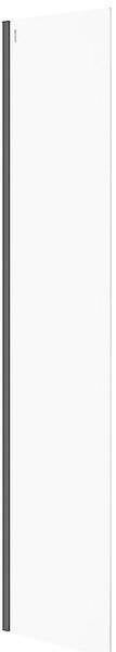 Cersanit Mille, sprchová zástěna typu Walk-In 50x200 cm, 8mm čiré sklo, černý profil, S161-016