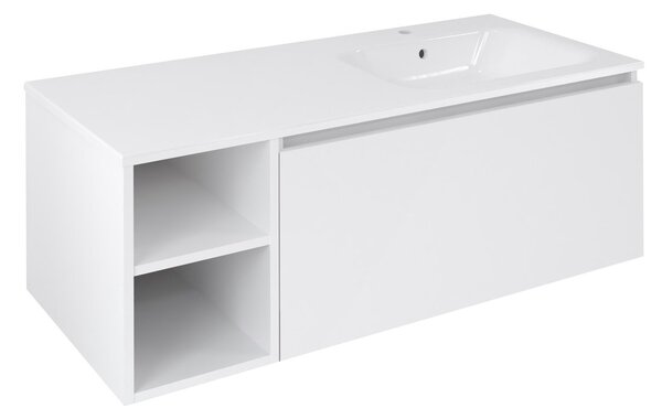 Sapho Sapho, LOREA skříňka 120x46x51, 5cm (30P+90cm), pravá, bílá matná, LE090-3131-R-04