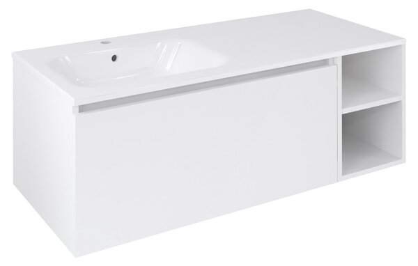 Sapho Sapho, LOREA skříňka 120x46x51, 5cm (90+30Pcm), levá, bílá matná, LE090-3131-L-04