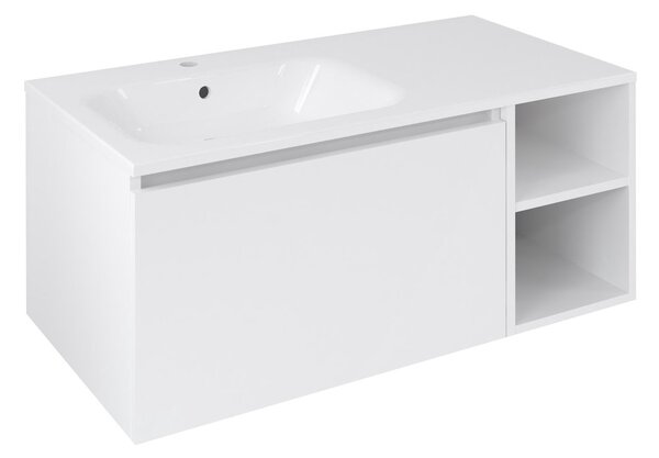 Sapho Sapho, LOREA skříňka 100x46x51, 5cm (70+30Pcm), levá, bílá matná, LE070-3131-L-11