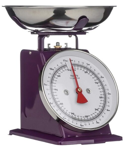 Kuchyňská Retro váha 5 kg fialová - Premier