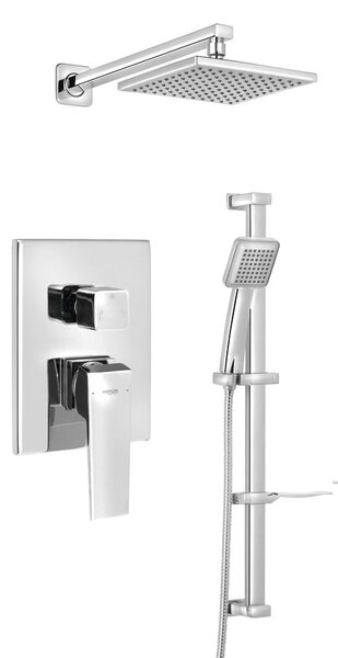 Aqualine Aqualine, RITMO podomítkový sprchový set s pákovou baterií, 2 výstupy, chrom, RT045