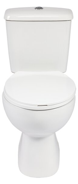 Kuchinox Lario, WC kombi, dvoutlačítko 3/6l, zadní odpad, sedátko s pomalým zavíráním, bílá, LAV-VKL_604P