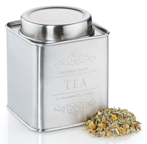 Dóza na čaj "TEA" 250g - Zassenhaus ("TEA" nerezová dóza na čaj, 250 g - Zassenhaus)