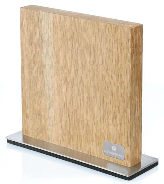 Blok na nože magnetický, dubové dřevo - Zassenhaus (Magnetický blok na nože, dubové dřevo - Zassenhaus)