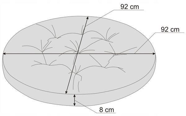 Polštář Hobbygarden 92 x 92 x 8 vícebarevný