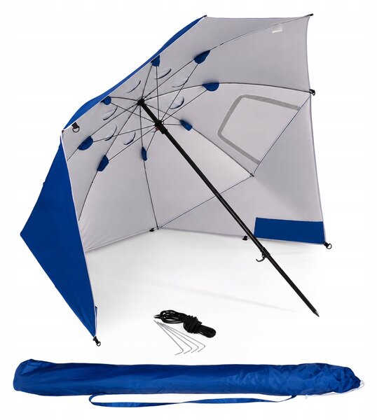 Plážový stan slunečník Bestif BPL01 zahradní s krytem 2v1 220x210 cm