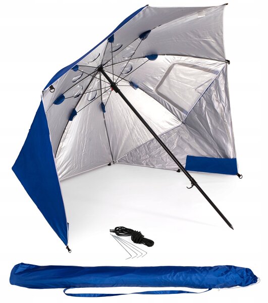 Plážový stan slunečník Bestif BPL01 zahradní s krytem 2v1 220x210 cm