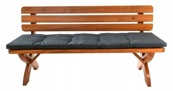 Rojaplast 16242 poduška na lavici tmavě šedá 162 x 42 cm