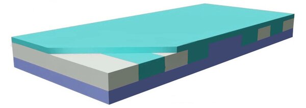 ProPOSTELE Matrace zdravotní BLACKOUT 9 zón 15 cm 80 x 200 cm