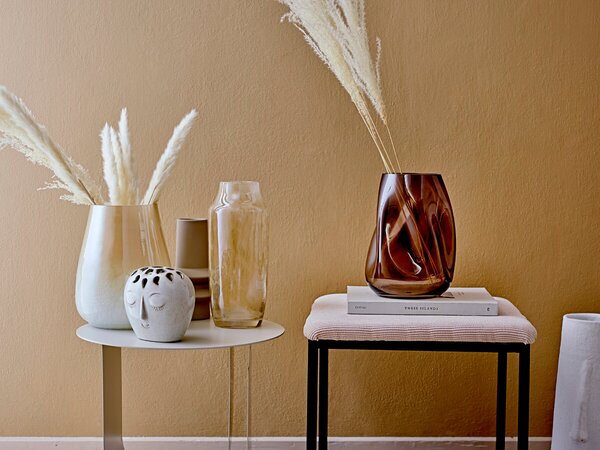 VÁZA DECO TERRACOTTA BÍLÁ