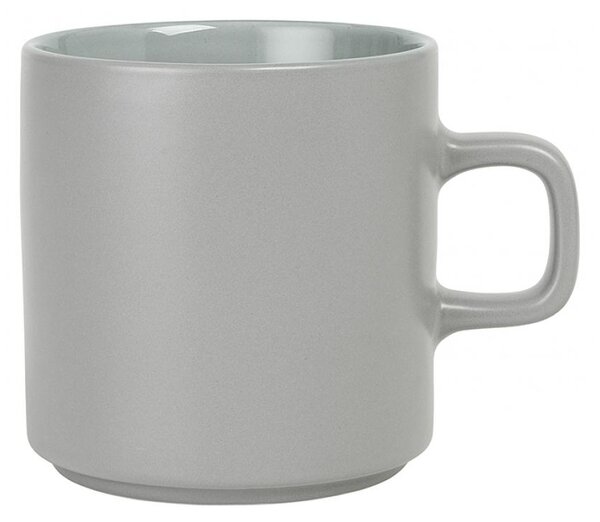 Hrnek na čaj PILAR 0,25 l, štěrková šedá - Blomus (PILAR hrneček na čaj 250 ml, štěrková šedá - Blomus)