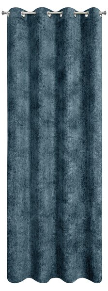 ZATEMŇOVACÍ ZÁVĚS NA KROUŽCÍCH ALETA 135X250 CM TMAVĚMODRÁ