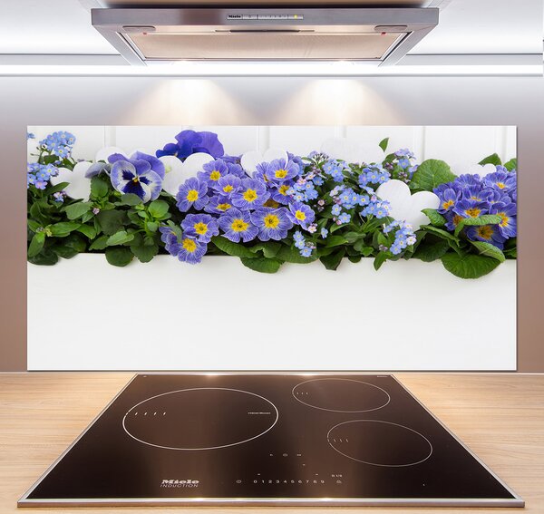 Panel do kuchyně Modré květiny pl-pksh-120x60-f-99973378