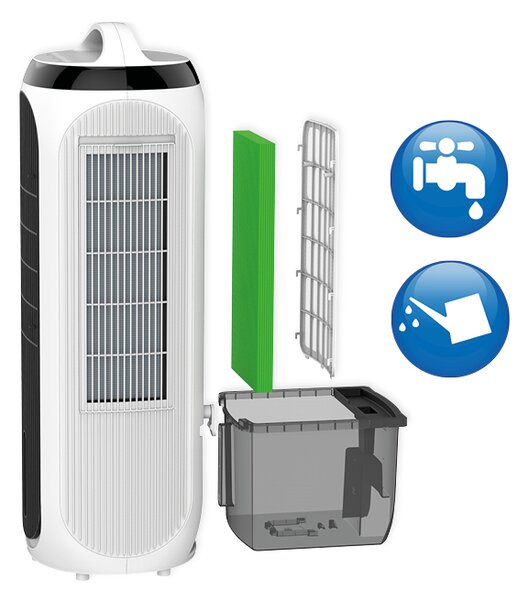 Ochlazovač vzduchu 4v1, čistička vzduchu, zvlhčovač a ventilátor Clean Air Optima CA-106 Smart