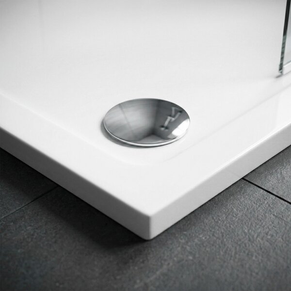 Sprchová akrylová vanička Rea Belmond White 80x80 Chrome