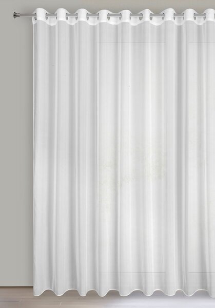 ZÁCLONA NA KROUŽCÍCH VENUS 300 CM X 250 CM CM BÍLÁ