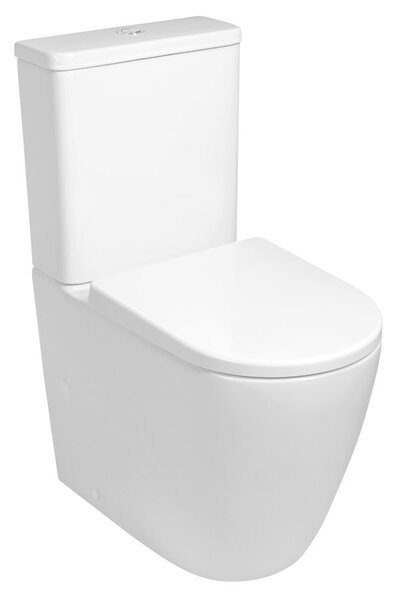 Sapho Sapho, TURKU kombi WC, Vortex Rimless, spodní/zadní odpad, bílá, PC104V