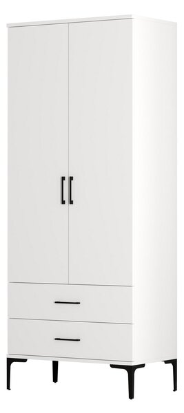 Šatní skříň Kiara T (bílá). Akce -25%