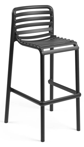 Nardi Plastová barová židle DOGA Odstín: Antracite - Černá