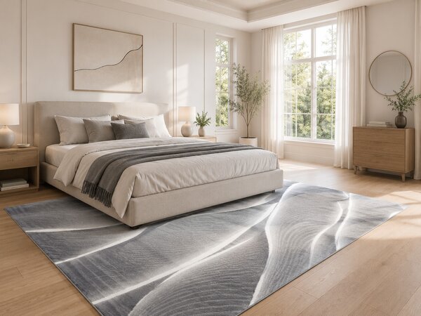 Ayyildiz, Kusový koberec Parma 9310 black, 120x170, šedá, chodba / předsíň