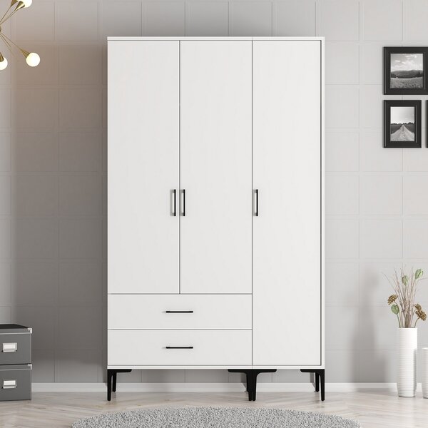 Šatní skříň Kiara ST (bílá). Akce -25%