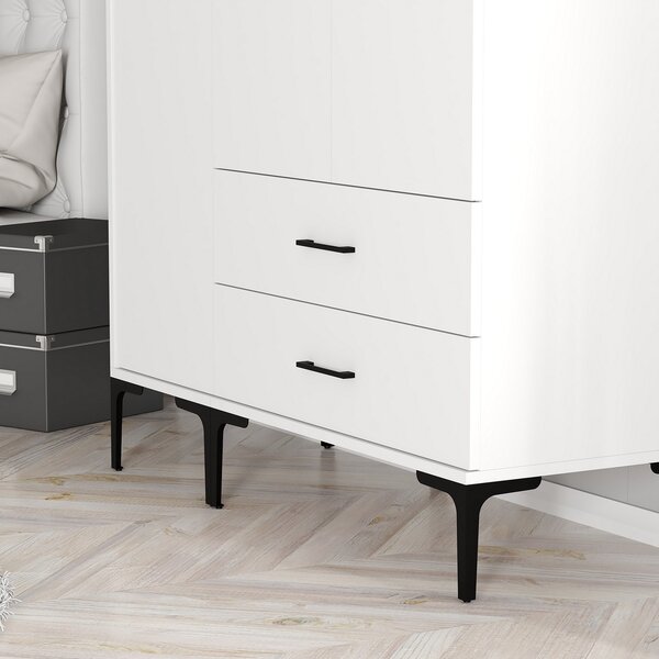 Šatní skříň Kiara ST (bílá). Akce -25%