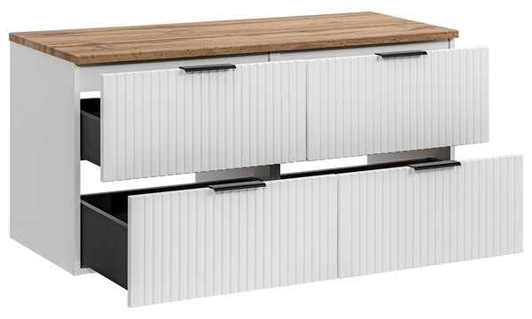Sestava 2 koupelnových skříněk ADEL WHITE 120 cm