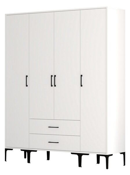 Šatní skříň Kiara STS (bílá). Akce -25%