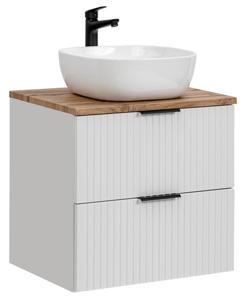 Koupelnová skříňka ADEL WHITE 60 cm + deska + umyvadlo