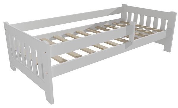 Vomaks Dětská postel DP 022 se zábranou Rozměr: 80 x 170 cm, Povrchová úprava: netransparentní barva bílá