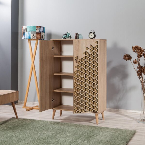 Skříňka Multibox 120 (dub sonoma). Akce -23%