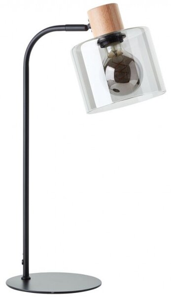 Brilliant 94707/93 Stolní lampa WEALD kouřové sklo