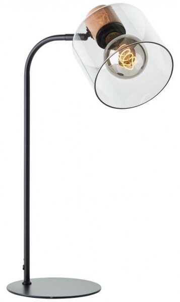 Brilliant 94707/93 Stolní lampa WEALD kouřové sklo