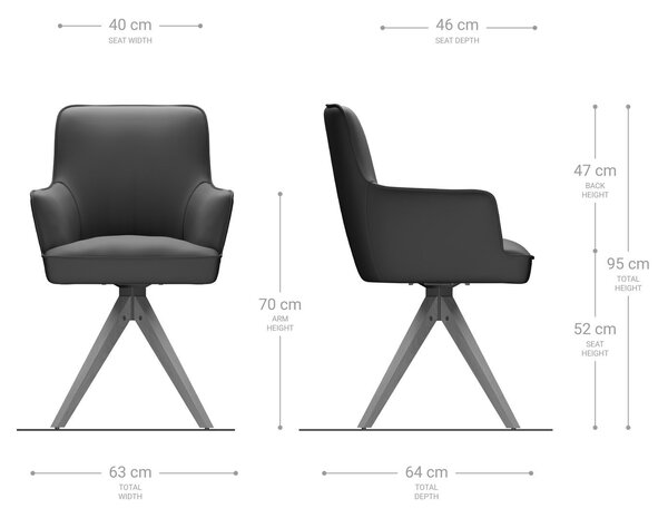 DELIFE Jídelní židle Heira-Flex s područkami bouclé stříbrně šedá dřevěná podnož hranatá přírodní 180° otočná taštičkové pružiny