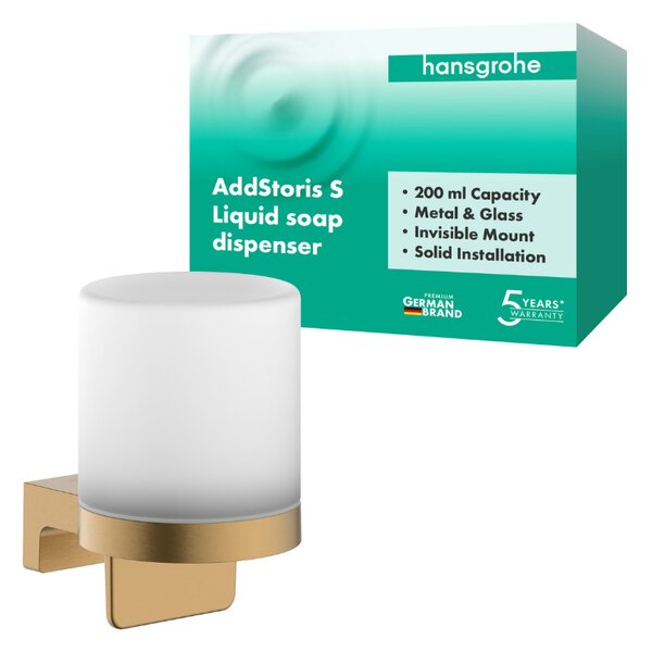 Hansgrohe AddStoris S - Dávkovač tekutého mýdla, kartáčovaný bronz 41765140