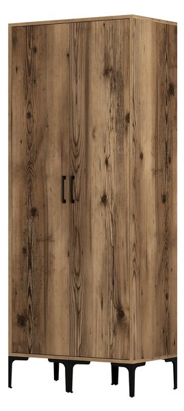Šatní skříň Kiara SS (ořech). Akce -25%