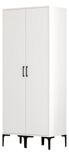 Šatní skříň Kiara SS (bílá). Akce -25%