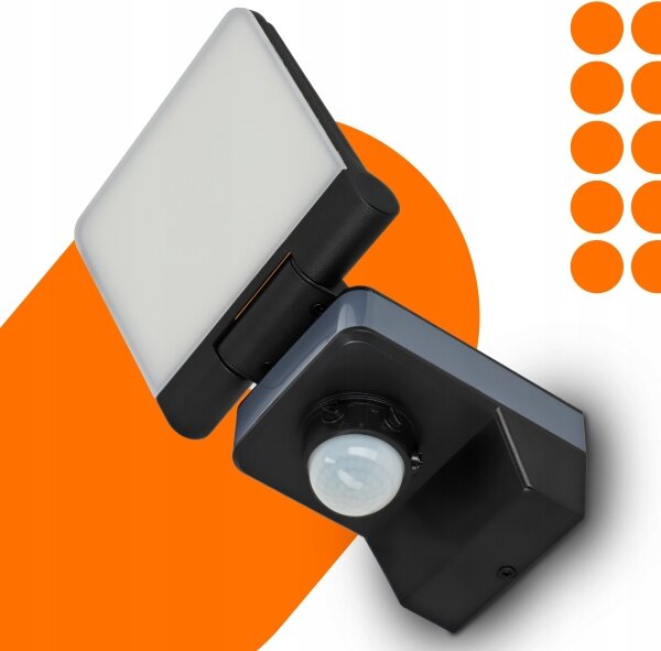 LED Reflektor se senzorem pohybu a soumraku LED/24W/230V 4200K IP54 černá