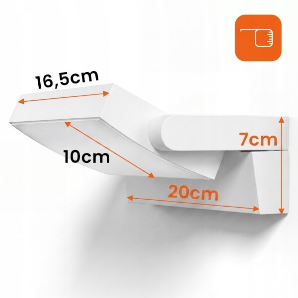 LED Stm venkovní nástěnné svítidlo LED/12/18/24W/230V 3000/4000/6500K IP54 bílá