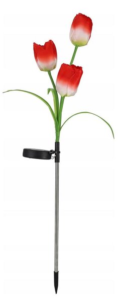 LED RGB Solární dekorační svítidlo 3xLED/3,7V 200 mAh IP44 tulipán
