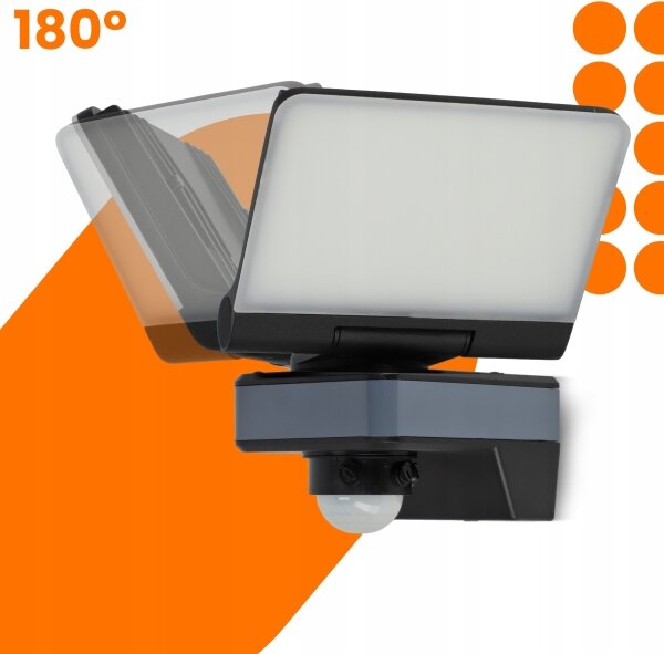 LED Reflektor se senzorem pohybu a soumraku LED/24W/230V 4200K IP54 černá