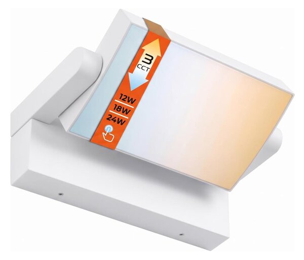 LED Stm venkovní nástěnné svítidlo LED/12/18/24W/230V 3000/4000/6500K IP54 bílá