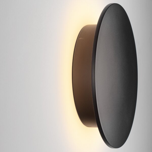 Nova Luce Černé kovové venkovní nástěnné LED světlo Cooper 30 cm